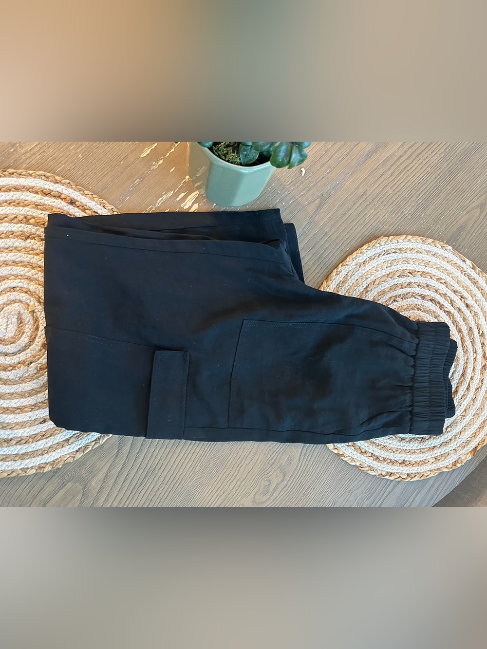 Women's Black Cargo Dress Pants